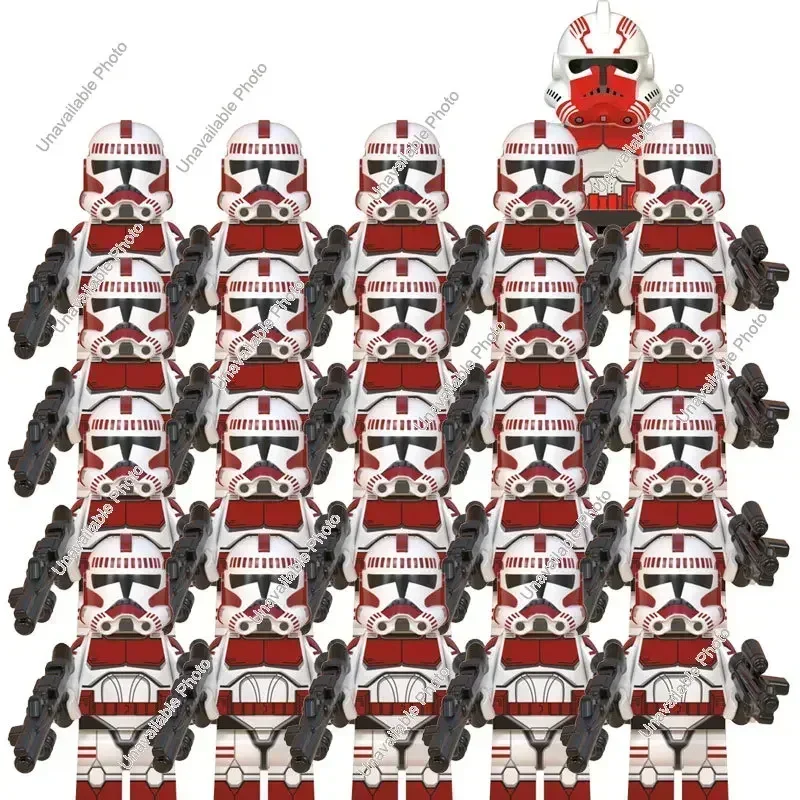 Горячие игрушки 21 шт./компл. скидка Troopers 501st Star Wars клонирующий легион командир