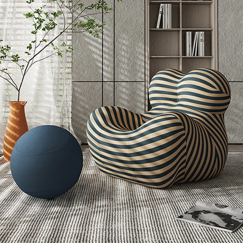 

Nordic Lazy Single Sofa, Modern Creative Leisure Chair, Small Apartment, Living Room, Lounge Chair, High-end Home Furniture