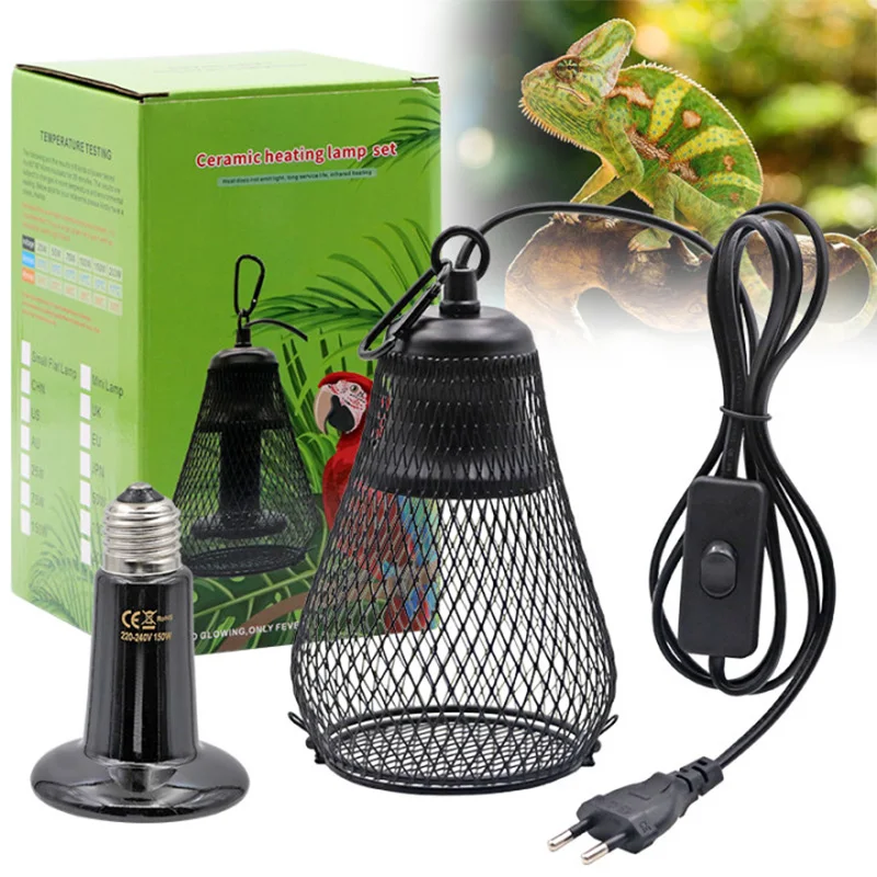 

Reptile Lamp Chicken Shade Coop Brooder Turtle For Snake Ceramic Guard Pet Emitter Heater Heat Pet Heat Lizard Infrared
