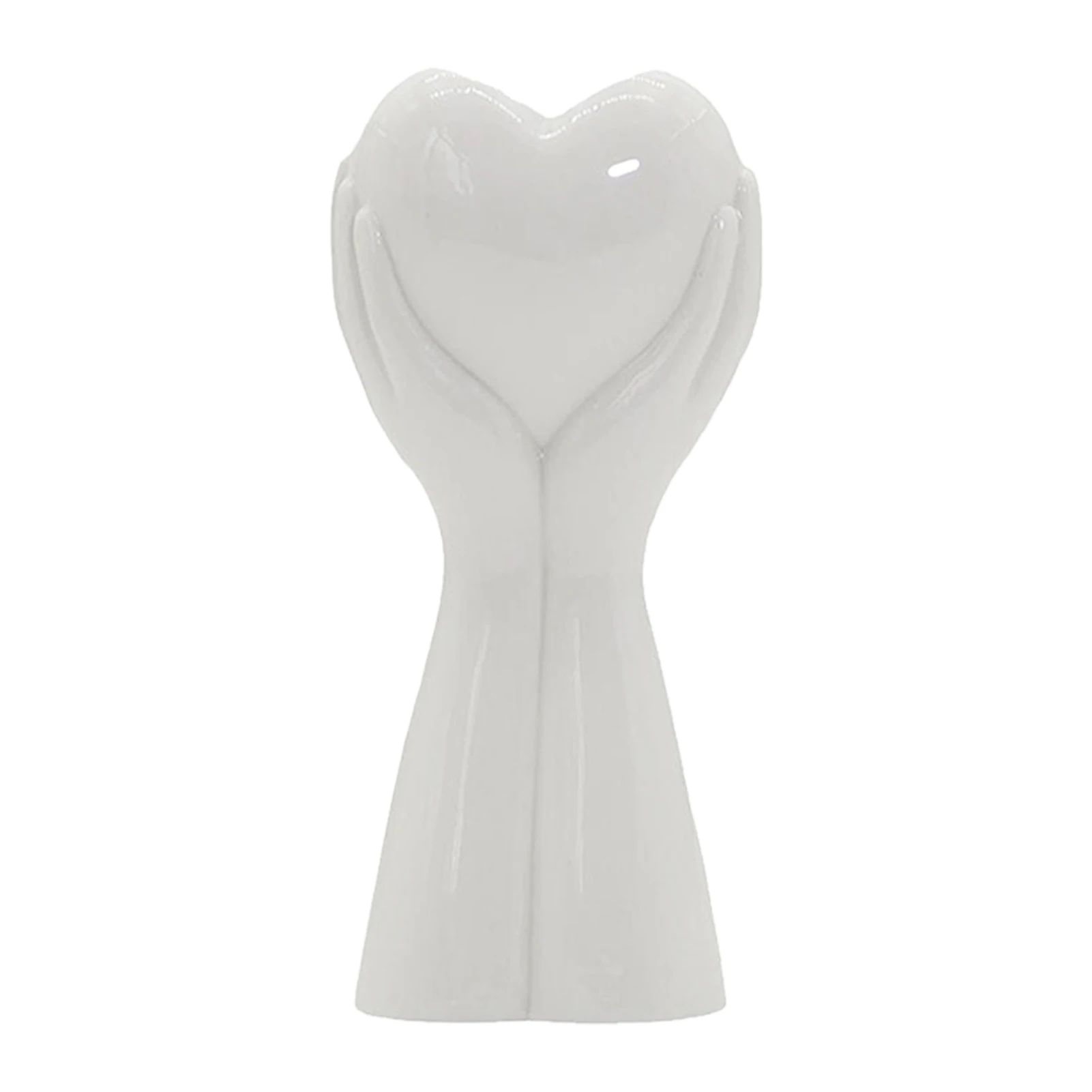 

Современная Художественная керамическая ваза для цветов, керамическая ваза для цветов, статуя, настольный горшок для растений, белая Очаро...