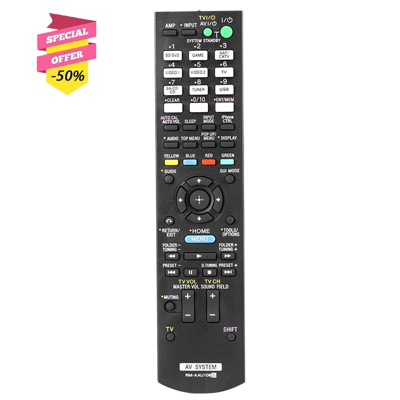 Женский пульт дистанционного управления, совместимый с Sony AV System STRDH710 STRDH720 STRDH720HP STRDH830 STRDH730