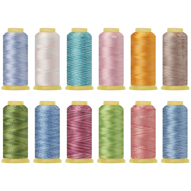 

Polyester Sewing Threads 5200 Yards for Sewing Machine 12 Colors Options