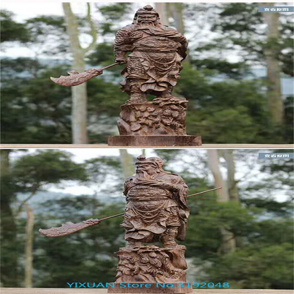 

Китайская резьба по дереву резьба ручной работы украшения. Guan Wu God of wealth lucky evil. Бог боевых искусств.