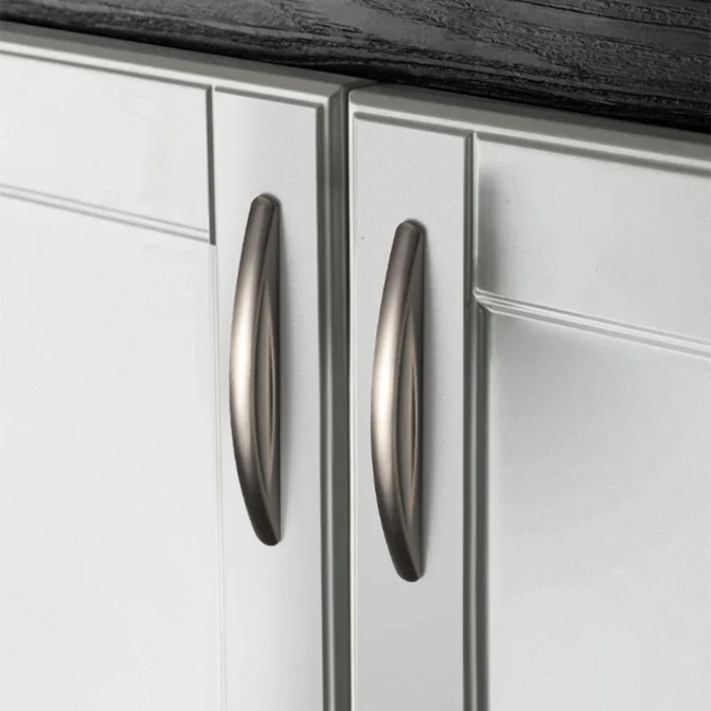 Современная простота 64/96/128 мм мебельные металлические дверные ручки для