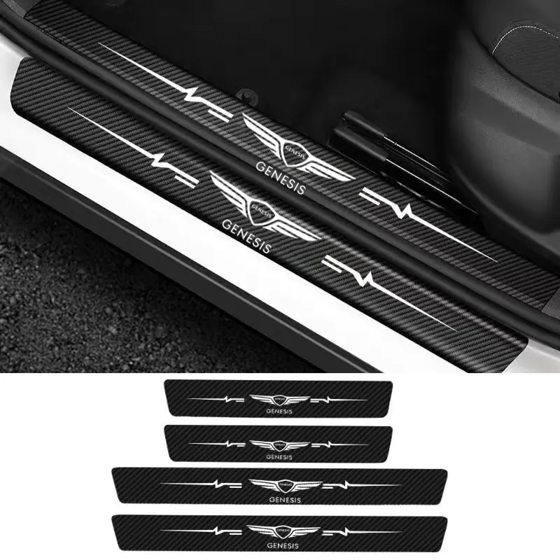 Для Hyundai GENESIS G80 G70 G90 Gv80 SOLARIS Sonata Tucson Accent 4 шт. Защита для автомобильного порога из