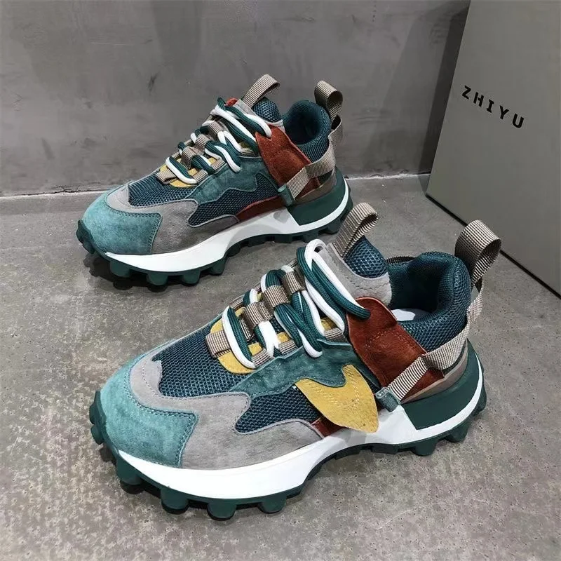 New Summer Breathable Pink Platform Shoes Women Non-slip Wear-resistant Women's Sports Shoes Comfortable Ladies Casual Sneakers