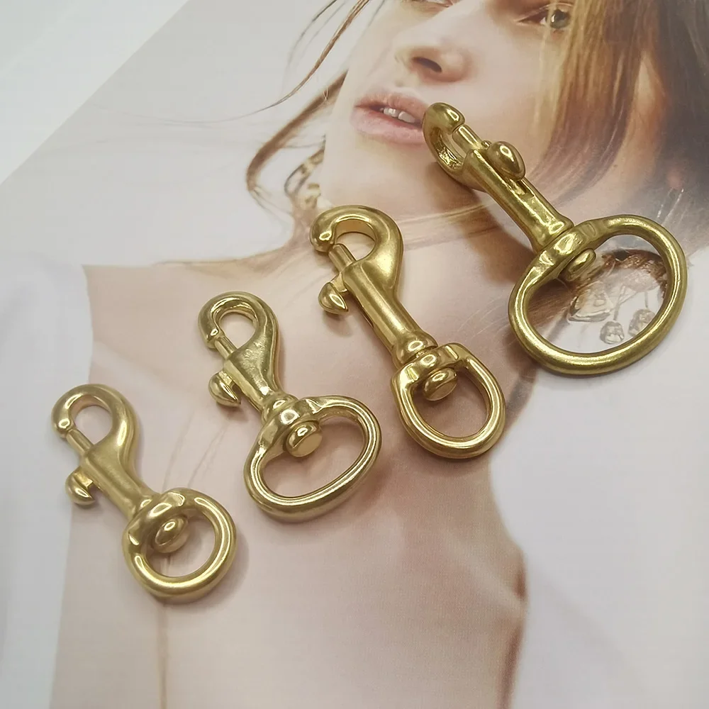 6 шт. латунные застежки-крючки для кожаных сумок