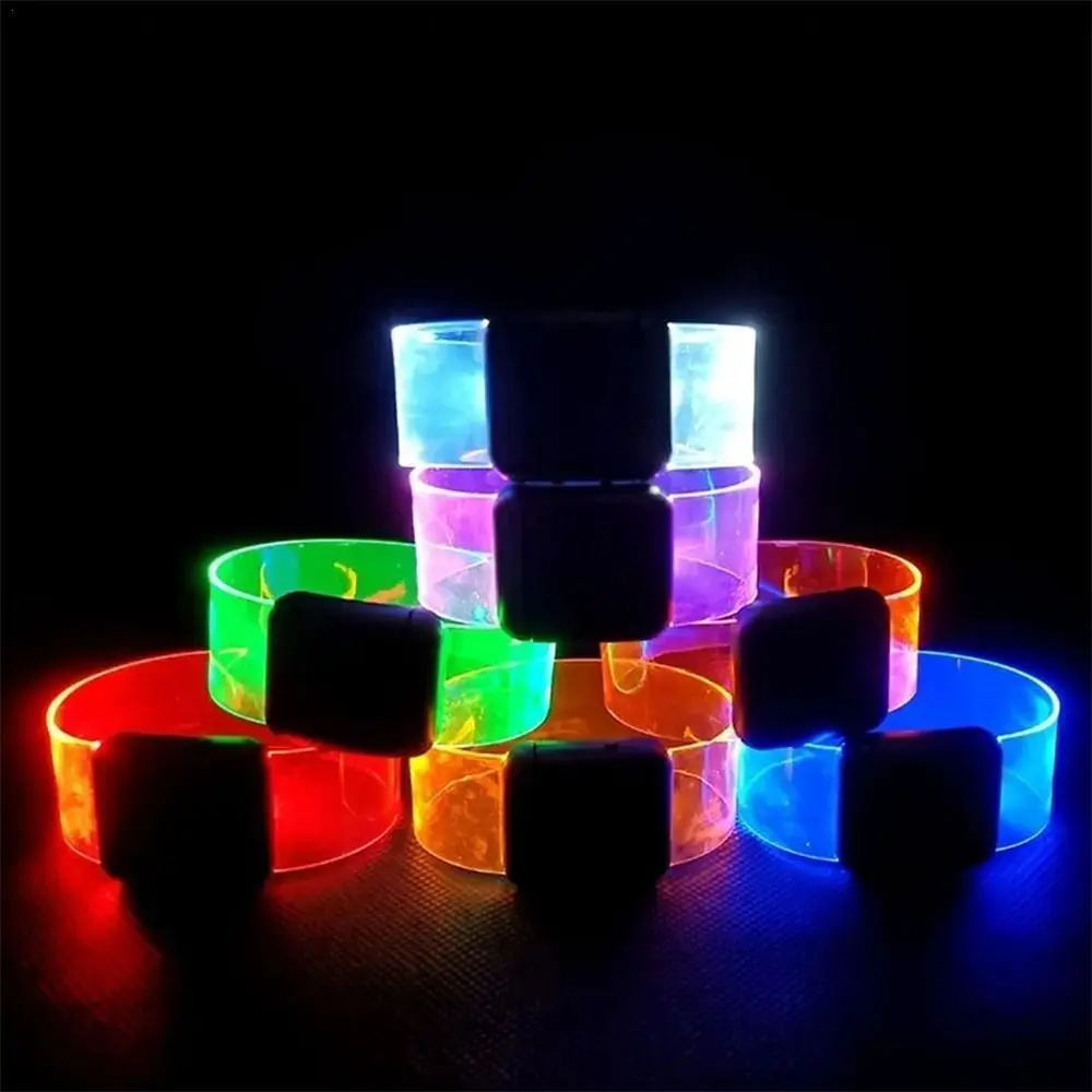 

LED Luminous Bracelet Glow In The Dark Wristband Luminous Prop Running Armband Flashing Safety Light Band Entertainment Party