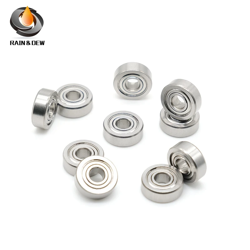 High quality 10Pcs S 605 ZZ  5X14X5 mm stainless steel ball bearing  ABEC-9