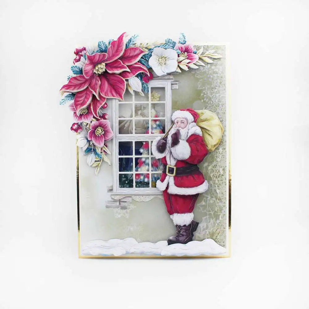 Набор штампов PANDALAI Father Christmas металлические штампы сделай сам декоративное