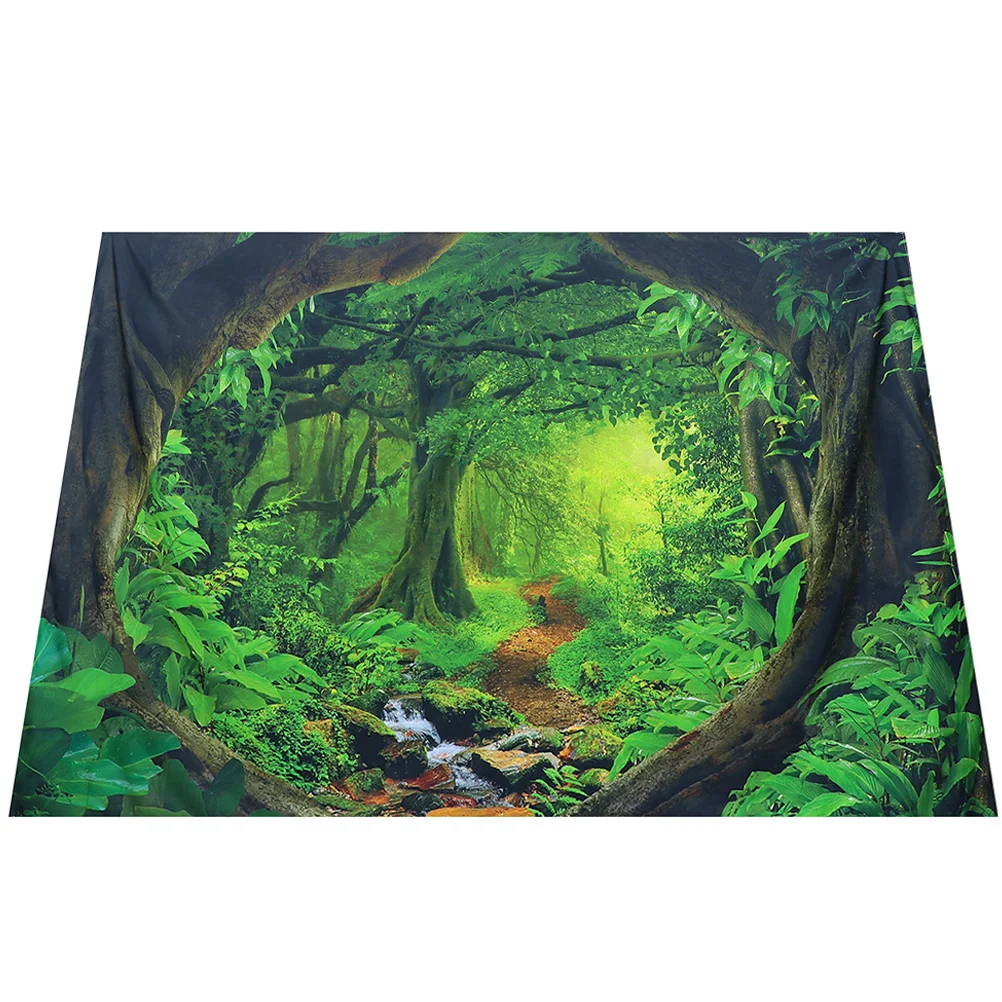 

Forest Pattern Background Cloth Backdrop Cloth Fashionable Wall Tapestry