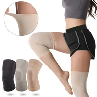 1 pair womens warm kneepad slim knee protector roomoutdoor high stretchy knee compression sleeve for cycling sports