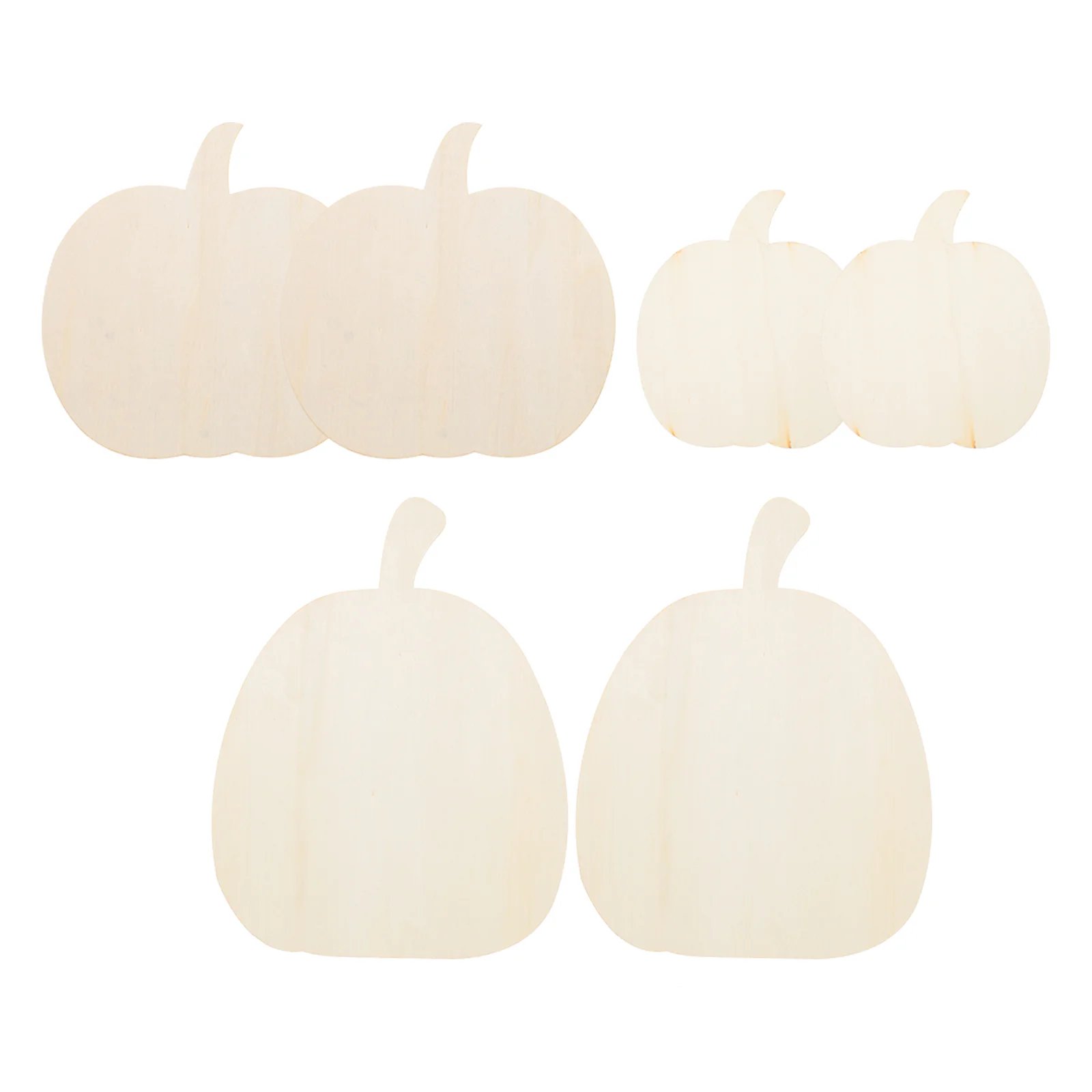 

6 Pcs Halloween Wooden Pumpkin Adorn DIY Accessories Slices Crafts Painting Garland Decor Multipurpose Chips Self Made