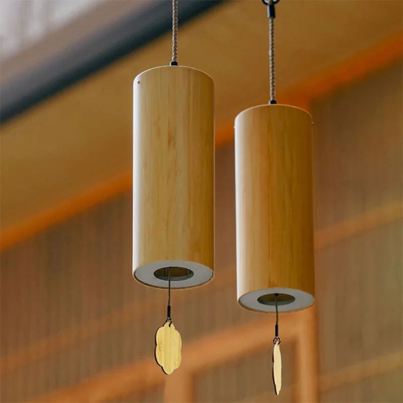 Hluru Bamboo Windchime 8 Стеблей Тонов Открытый Сад Патио Дзен Медитация Колокольчик C G Am Dm
