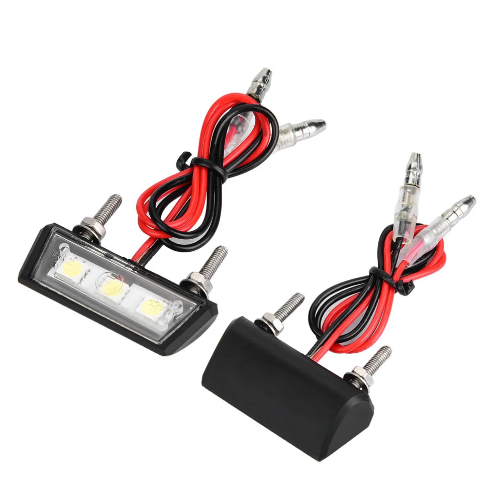 12 В Универсальный номерной знак для мотоцикла белая фотолампа водонепроницаемый