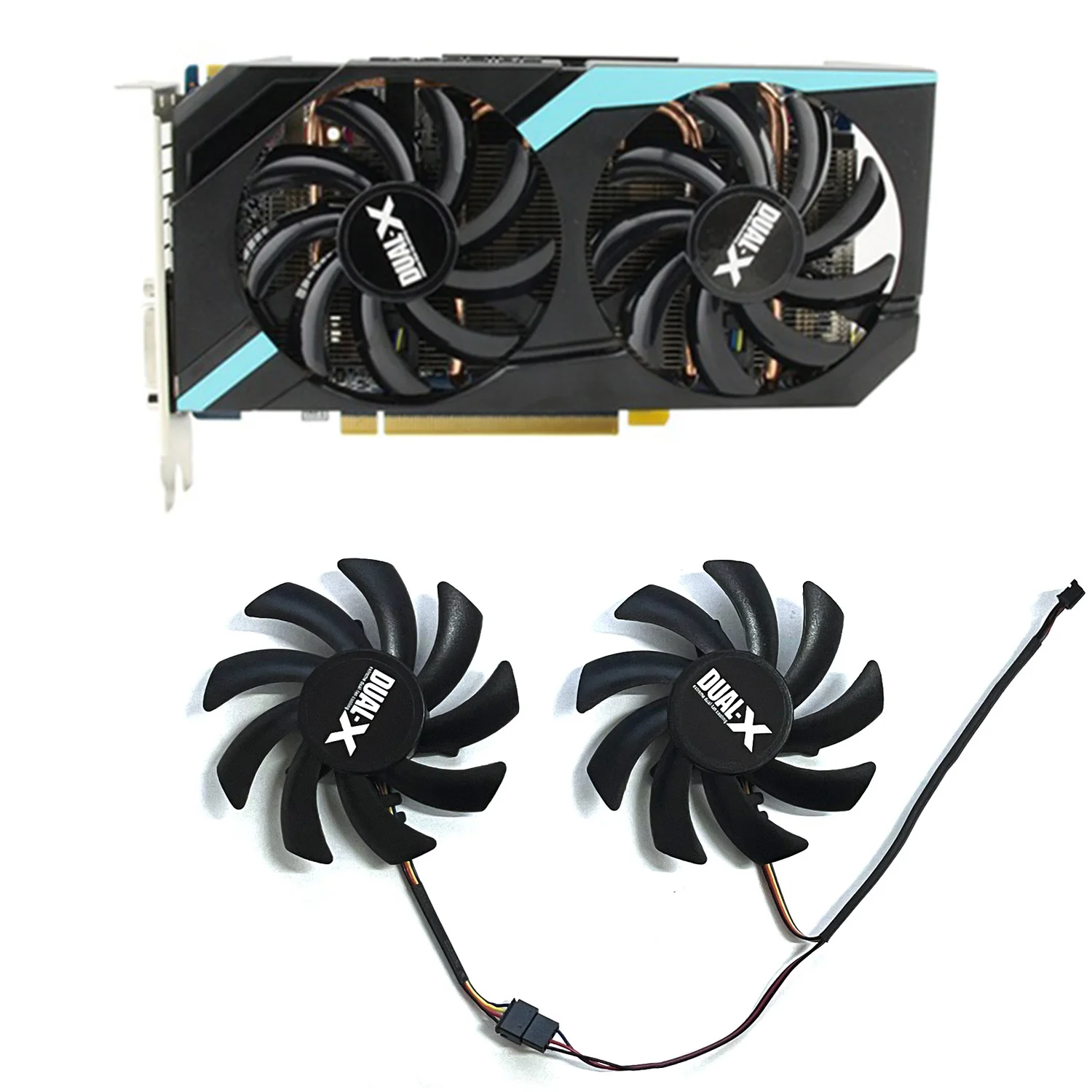 FDC10H12S9-C 85 мм 4pin DC 12 В 0.35A для Sapphire HD6850 HD6970 HD7870 HD7950 HD7970 охлаждение видеокарты