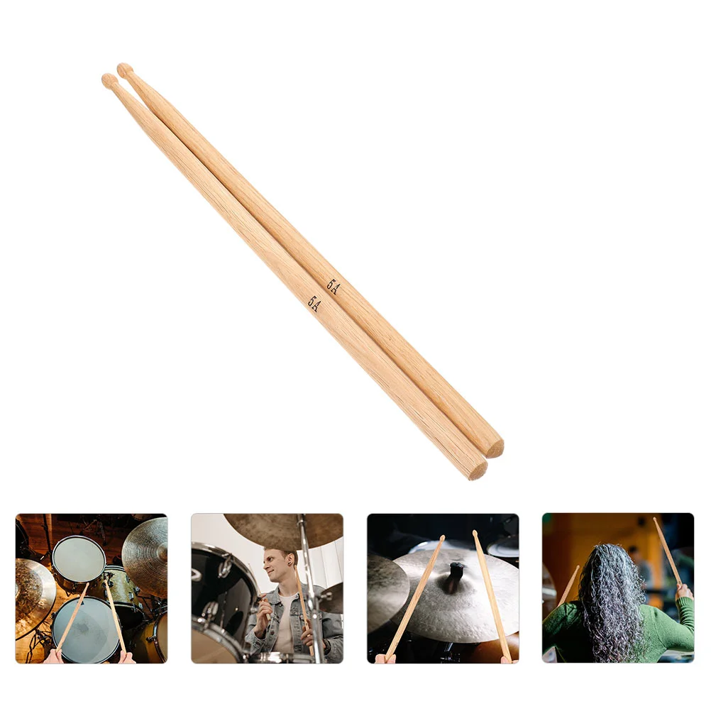 

Drum Mallet Sticks: Drum Sticks 5A Drumsticks Wooden Mallets Hand Percussion Beat Musical Instrument Accessories 1 Pair