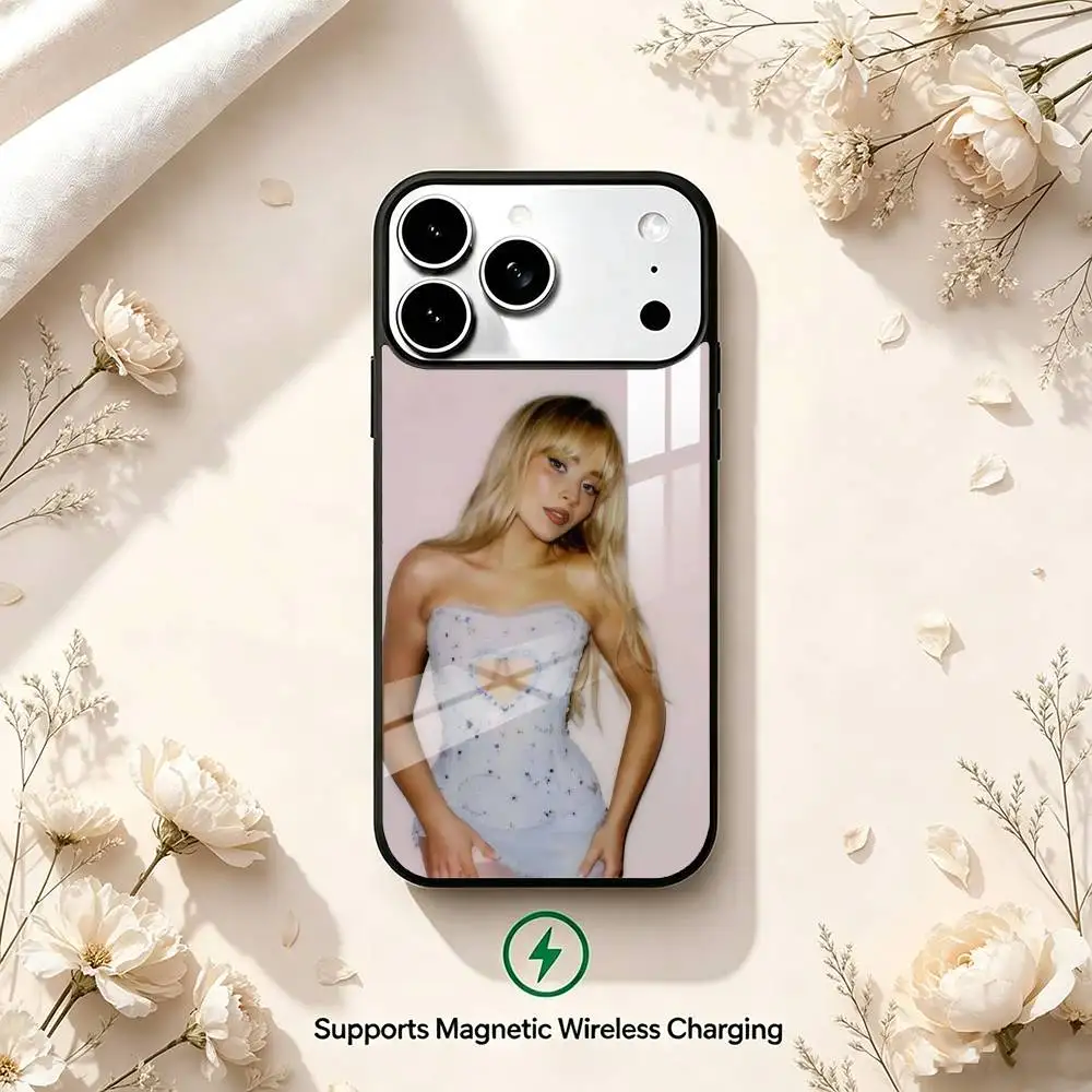 Фото Чехол с беспроводной зарядкой Singer S-Sabrina Carpenter для iPhone 17 16 15 14 Plus 13 12 11 Pro RMax MINI PLUS №5