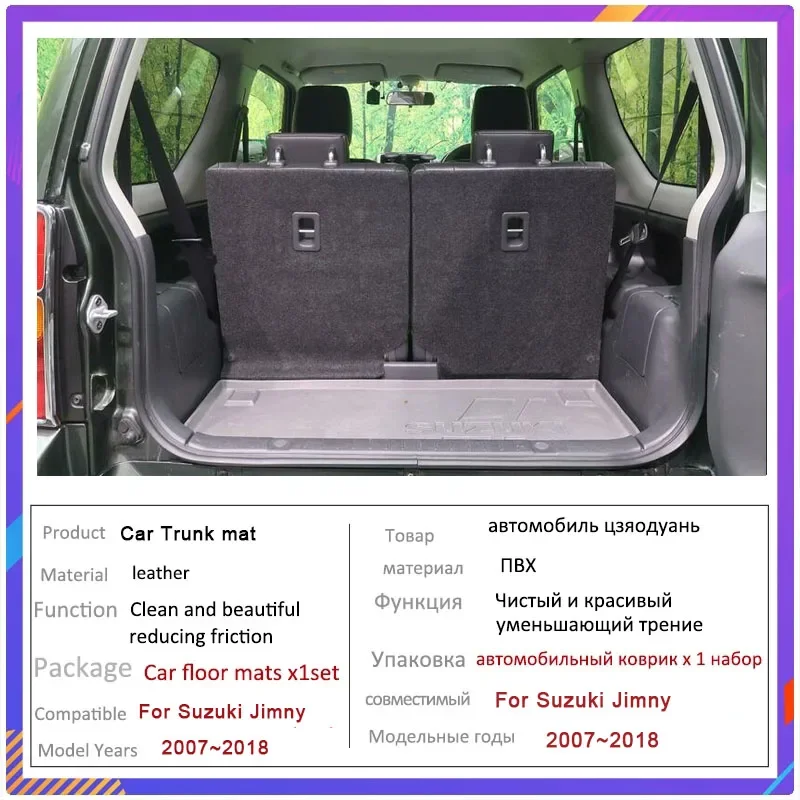 Коврик в багажник автомобиля для Suzuki Jimny JB33 JB43 JB53 2007 ~ 2018 грязеотталкивающий