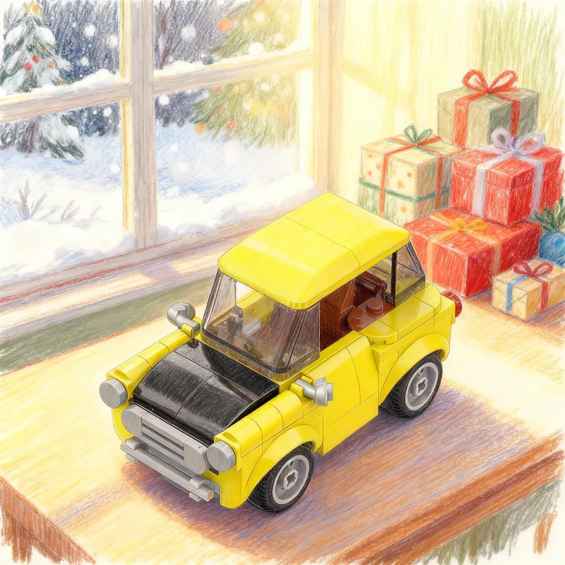 Фото 154 детали MOC Mr Bean S: Мини-модель, конструктор, развивающая игрушка для сборки, идея для творчества, рождественский подарок, кирпичики №1