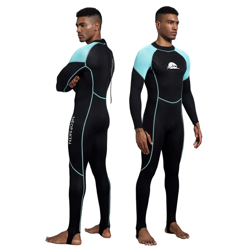 

Men's 2mm Neoprene Wet Suits Full Body Wetsuit for Diving Snorkeling Surfing Swimming Canoeing in Cold Water Back Lanyard Zipper