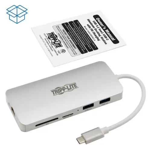 

Tripp Lite USB-C алюминиевая док-станция с зарядным устройством PD