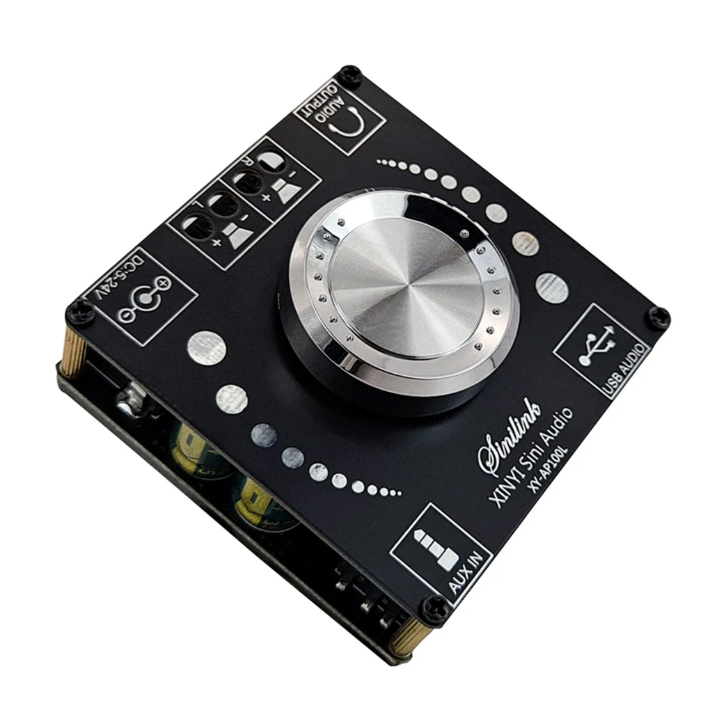 

Amplifier Board Portable Stereo Wireless Rotatable Knob 3 5mm Interface Bluetooth-compatible Amplifying Module