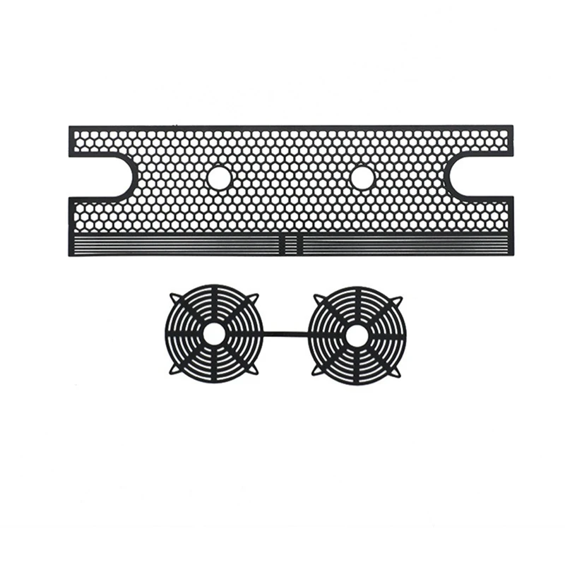 

1 Set For Traxxas TRX4 Ford Bronco Metal Mesh Simulation Water Tank Radiator Upgraded Accessories Black