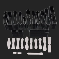 new leathercraft punching tools 15 shape style one hole hollow punch cutter set for handmade diy leather craft belt puncher tool
