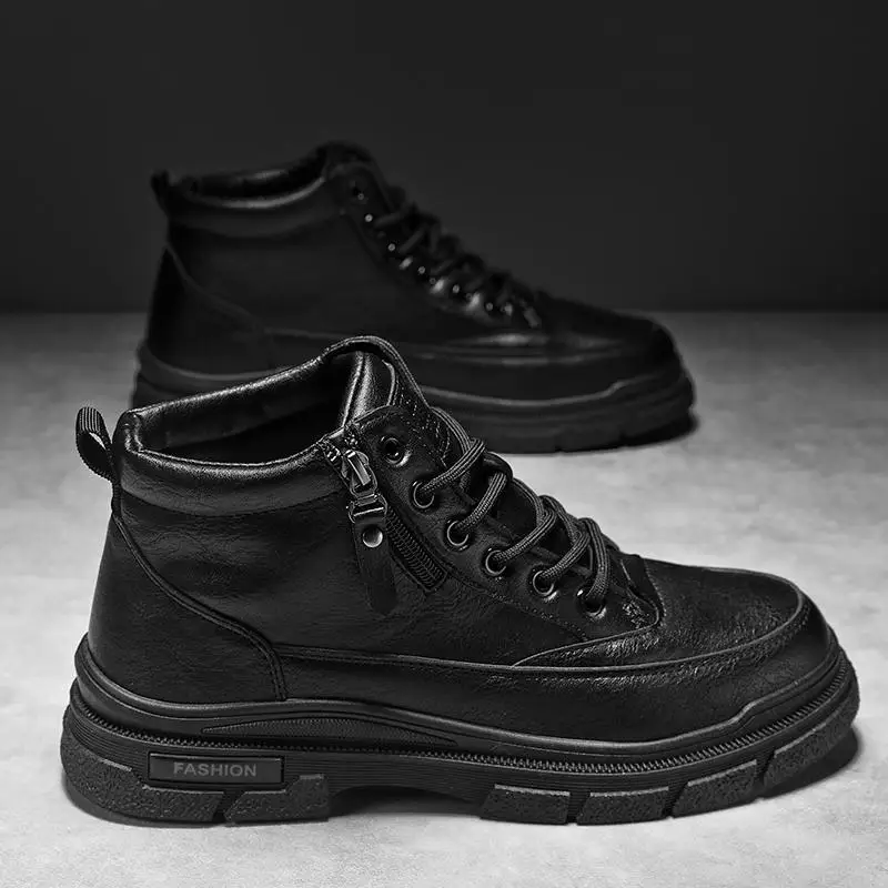 

Men's Autumn High-Top Black Desert Tooling Construction Site Work Working Labor Protection Outdoor Sports Clim