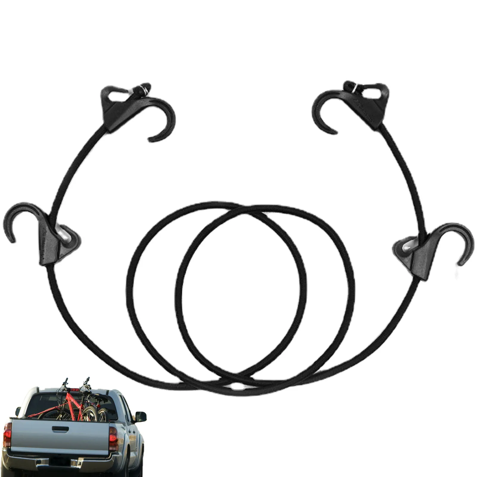 

Эластичный Шнур для багажа, 63 дюйма, с 4 крючками, для кемпинга