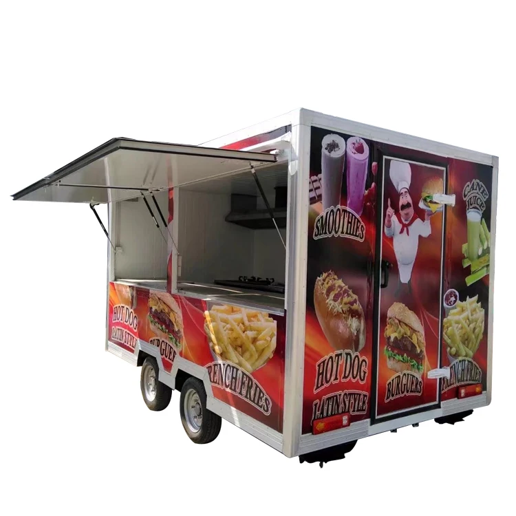 

High quality street food trucks with equipment pizza food trailer food carts mobile australian standard /Food bus/Food kiosk