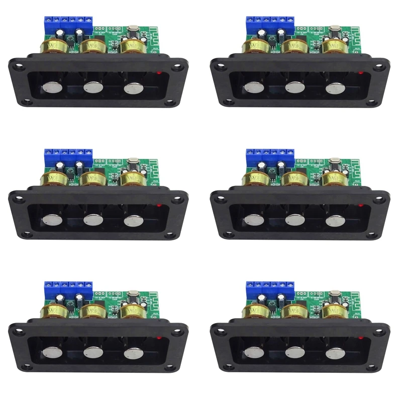 

Hot-6X Bluetooth Amplifier Power Audio Board 20Wx2 Stereo Amp Sound Amplifiers AUX U Disk Decoder Treble Bass Adjustment