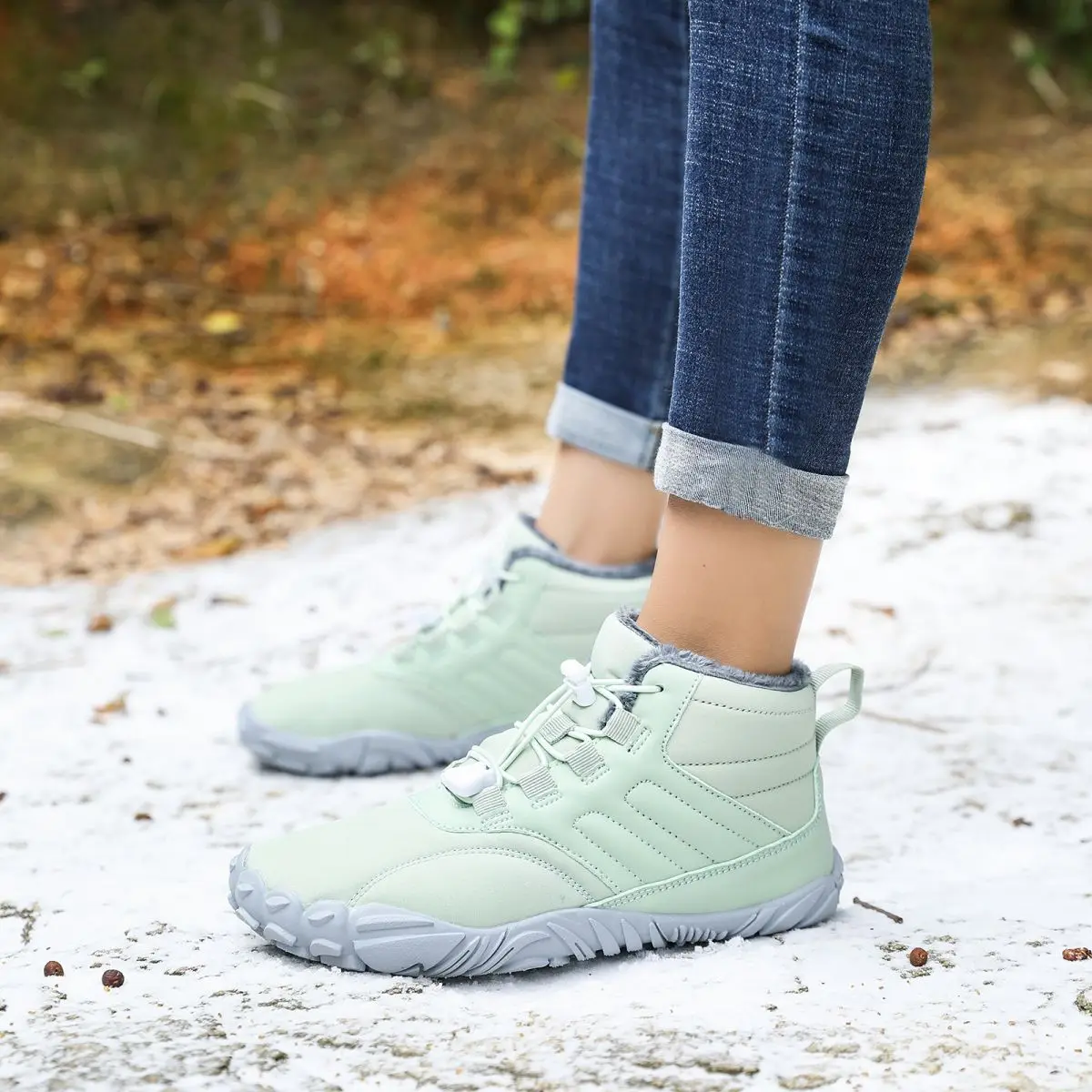 Мужская и женская зимняя водонепроницаемая обувь на меховой подкладке