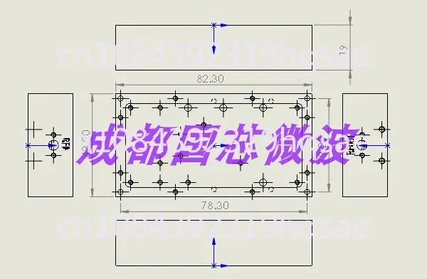 Широкополосный усилитель мощности 30m-6500m 2-4w RF источник сигнала 12 в 0 дБм вход G