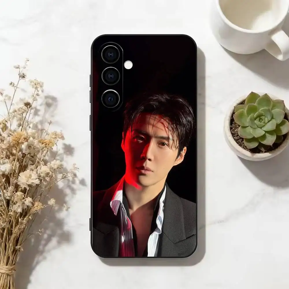Фото Чехол для телефона с изображением актера Ким Сон-хо для Samsung Galaxy A73, A72, A71, A70, A53, A52, A51 и других моделей, мягкий черный чехол №3