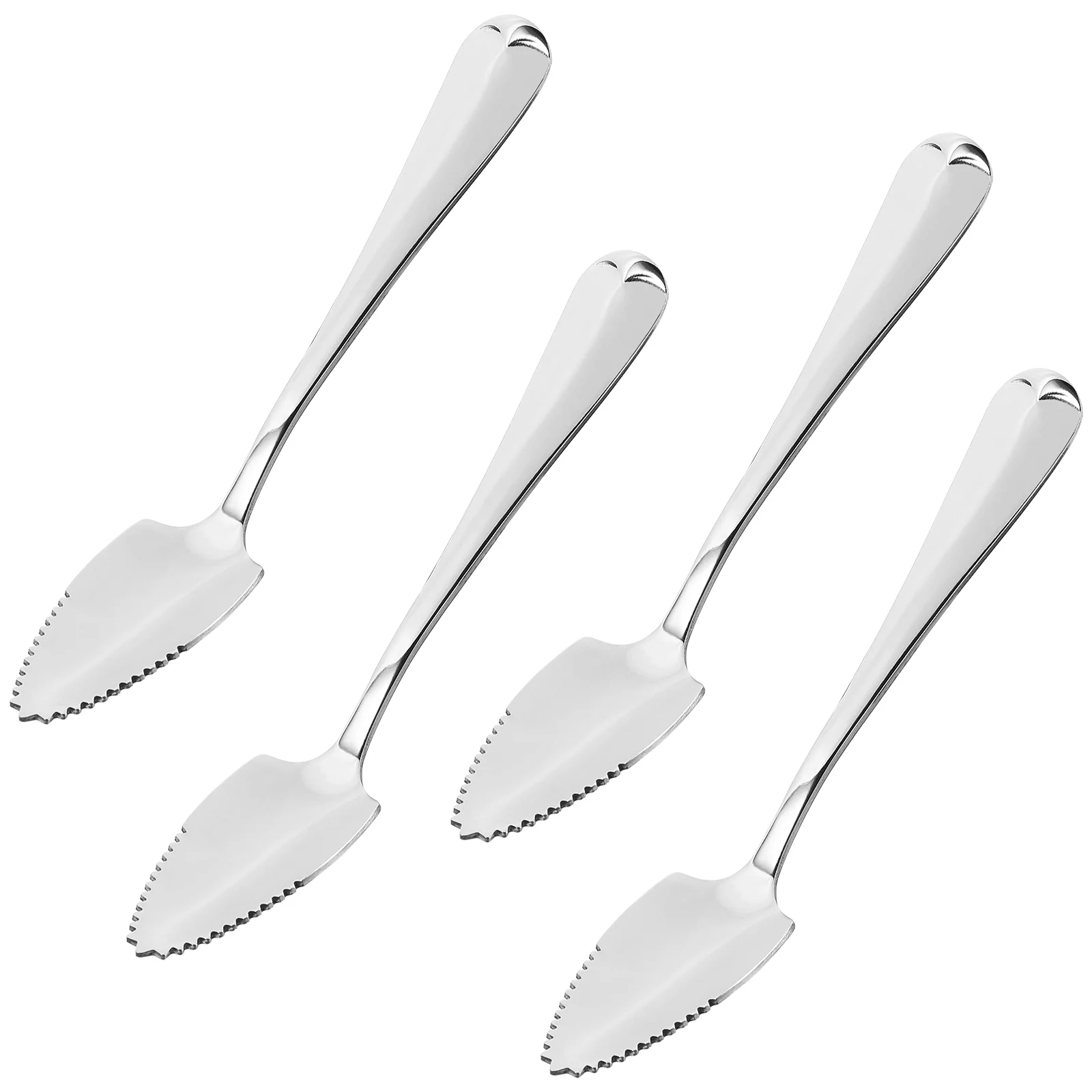 

Stainless Steel Serving Spoons Fruit Dessert Grapefruit Scoop Tablespoon Serrated Edge Desert