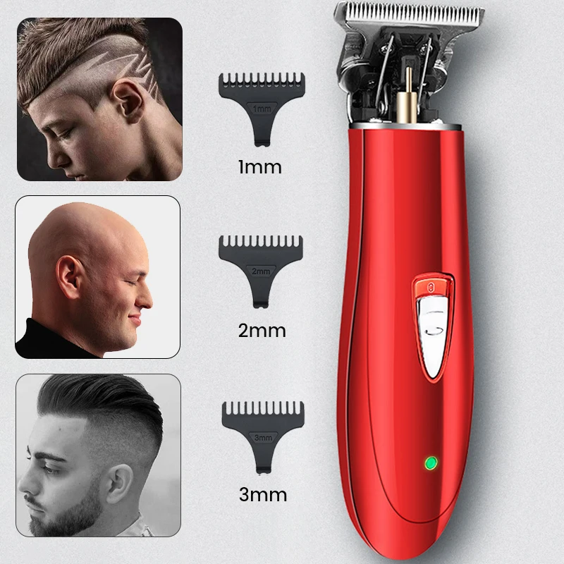 

Professional T9 Hair Clipper 0mm Electric Cutting Trimmer for Man Baldheaded Barber USB Haircut Machine Beard Shaver for Men