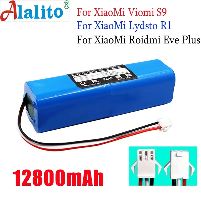 

Оригинальный перезаряжаемый литий-ионный аккумулятор для робота-пылесоса XiaoMi Lydsto R1 R1, аккумулятор емкостью 12800 мАч