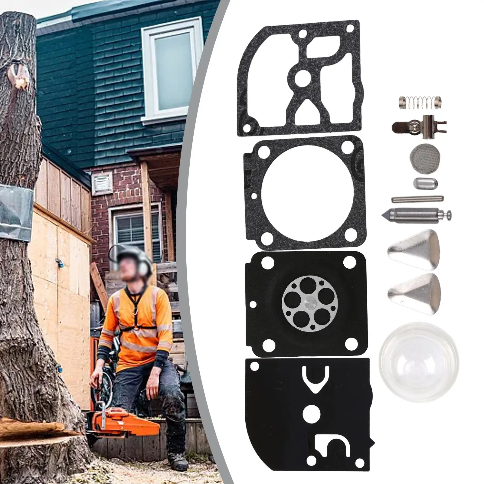 Комплект для ремонта карбюратора триммера ZAMA RB-100 S TIHL HS45 FS55 FS38 BG45 кусторез ремонт