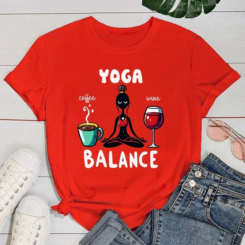 Женская футболка с коротким рукавом и круглым вырезом принтом