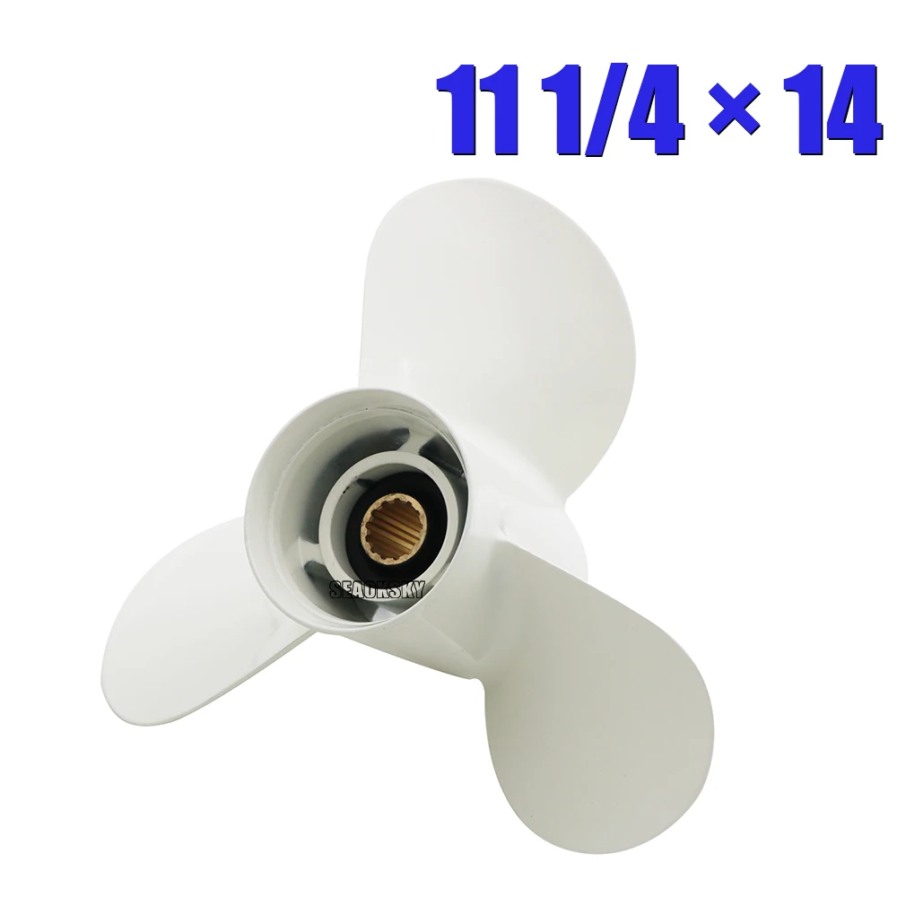 

Лодочный подвесной Пропеллер для Yamaha 25-60HP 11 1/4x14 пропеллер 13 spline Tooth 663-45958-01-EL