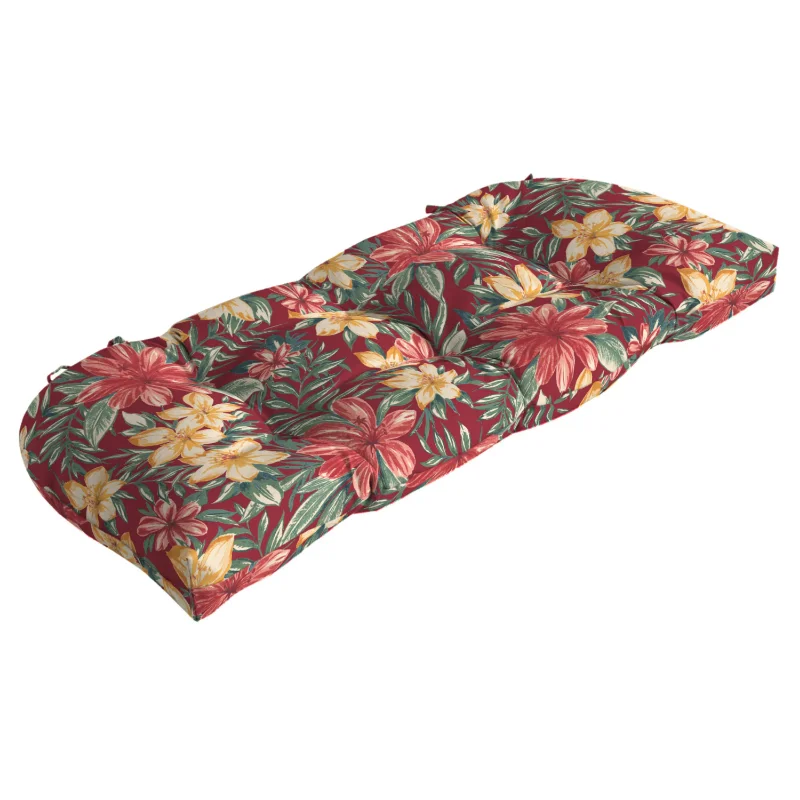

Outdoor Wicker Settee Cushion 41.5 x 18, Ruby Clarissa