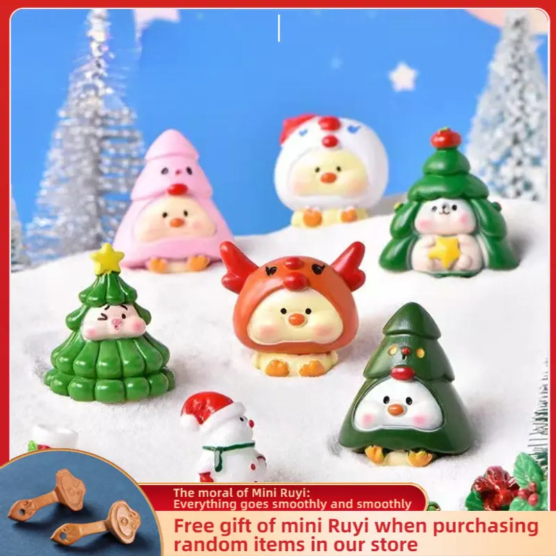 

Resin Christmas Decorations Car Ornaments Micro Landscape Bonsai Decoration Desktop Creative Trinket Home Accessories Figurines