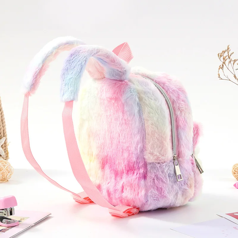Plush Kids Bag for Girls Small Backpack Kawayi Schoolbags Infantiles Gift 10inch Cute Kindergarten Unicorn Girl Backpack Cartoon