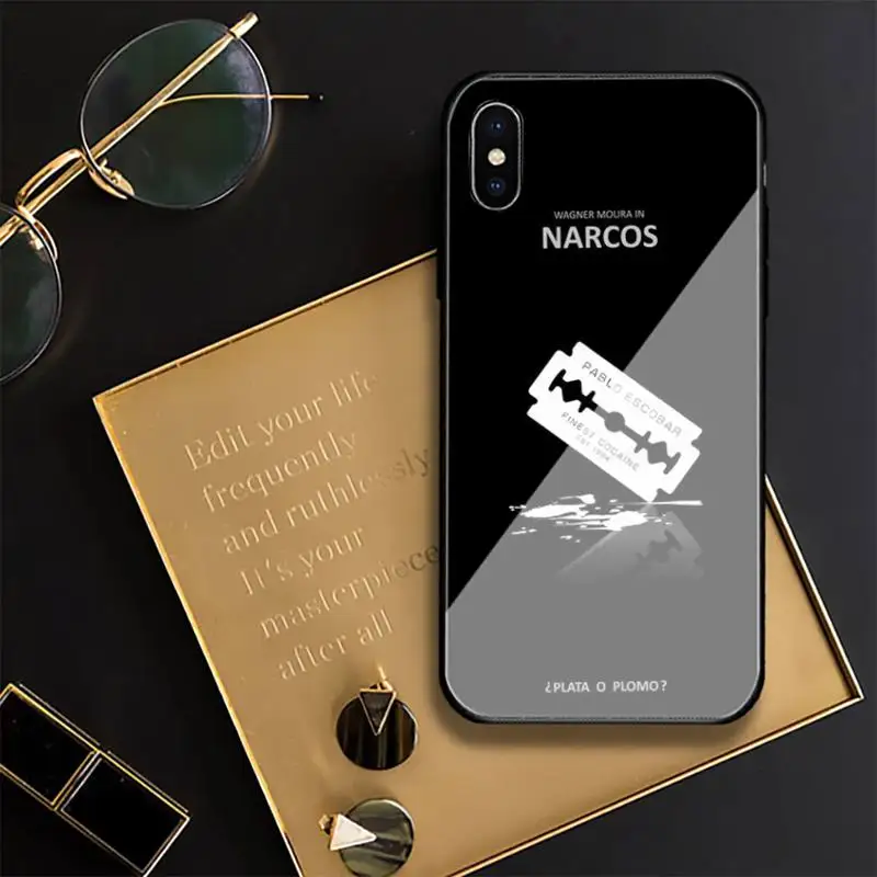 Чехол NARCOS из закаленного стекла для Iphone 11 12 13 Pro Max 7 8 Plus X Xr Xs |