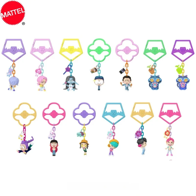 Фото Оригинальная мини-фигурка-брелок Mattel Kpop Demon Hunters из коллекционной серии Blind Box, декоративный аксессуар для сумок, подарок для поклонников Kpop. №4