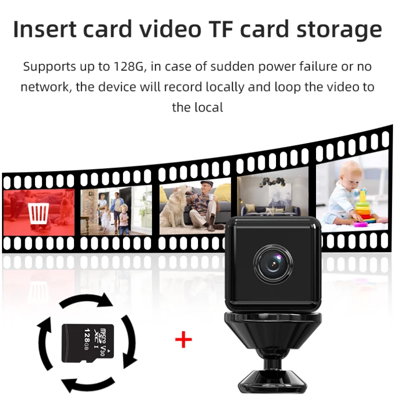 

1080p Camera Motion Detection Wireless Surveillance Camera Dvr Night Vision Ip Camera Remote Viewinng Long Standby With Alarm