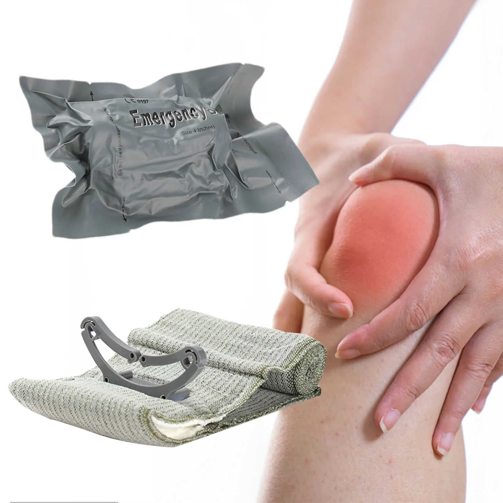 

Emergency Bandage Compression Bandage Stretchable Israeli Hemostatic Bandages First Aid Roll Isreal Bandage Injuries Trauma Stop
