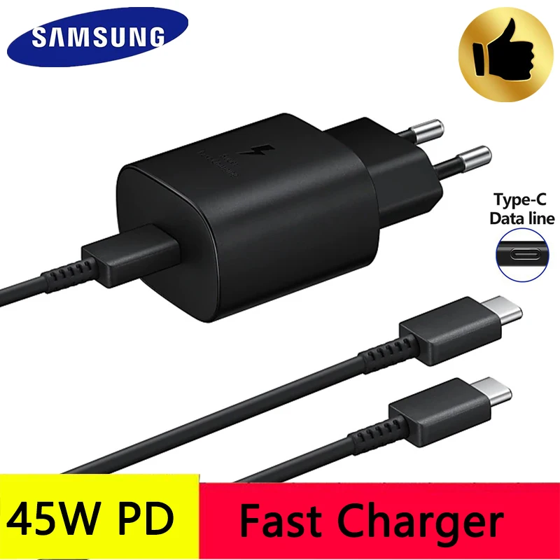

Samsung EP-TA845 US/EU Super Fast Charger Travel USB Pd Pss Fast Charging Adapter For Note10 Plus Galaxy A91 A71 S20+ 15V3A 45W